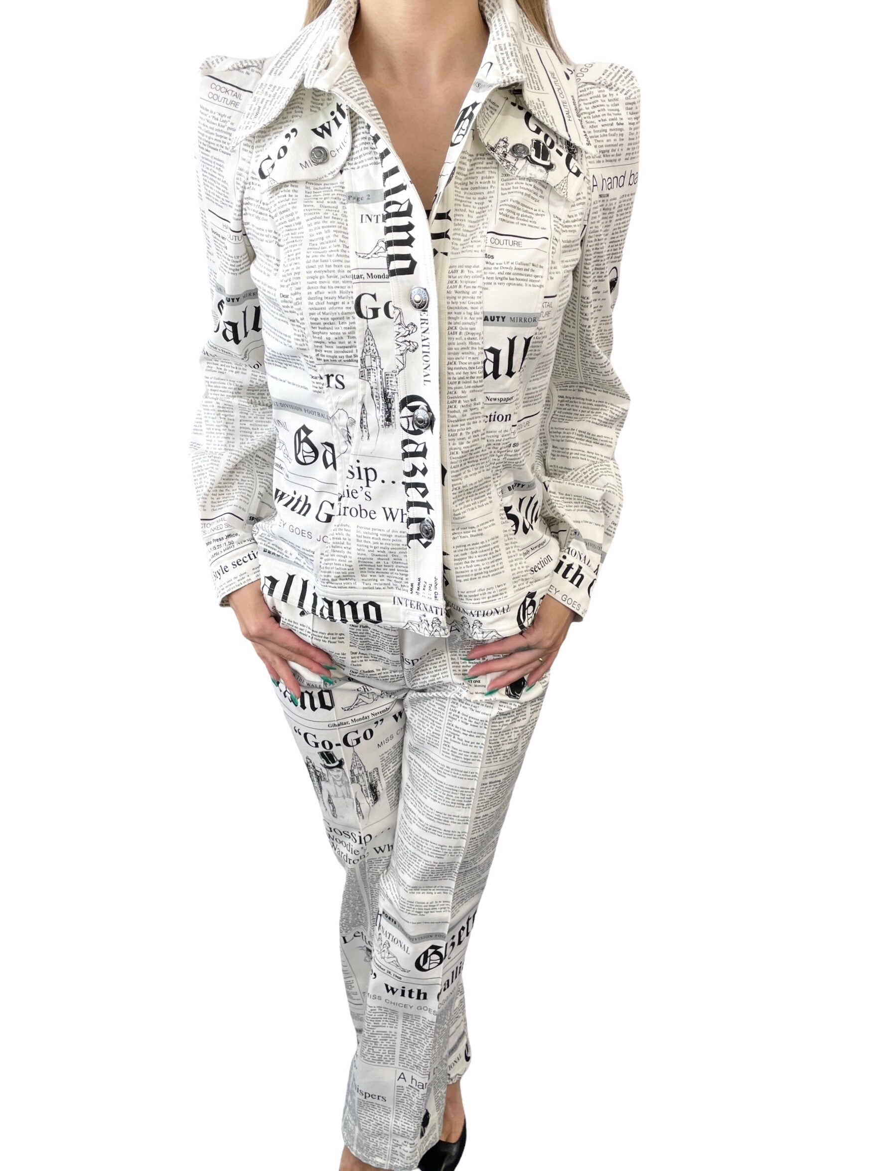 John Galliano Vintage Logo Jacket Pants Suits Set 36 38 - Etsy John Galliano Vintage Logo Jacket Pants Suits Set 36 38 - Etsy