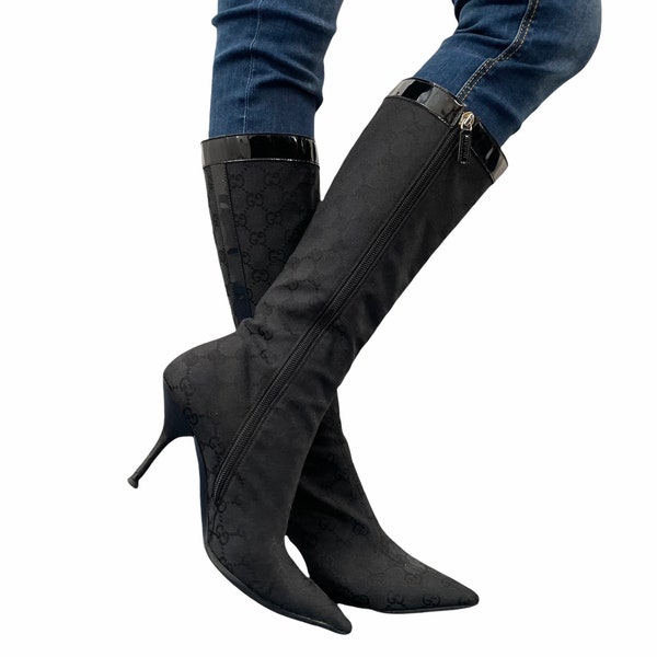 Gucci Monogram Boots