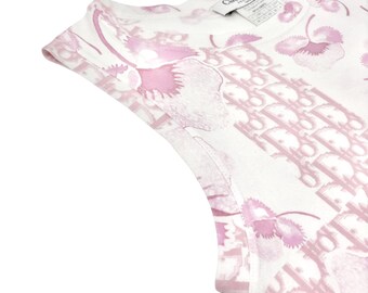 クリスチャンディオール トロッター 05年 タンクトップ ホワイト ピンク クリスチャンディオール トロッター 05年 タンクトップ ホワイト