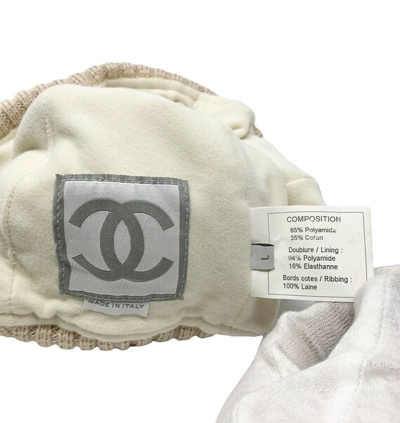 CHANEL Sport Vintage Coco Mark Beanie #L Winter H… - image 5