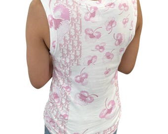 Christian Dior ピンクロゴタンクトップ クリスチャン・ディオール