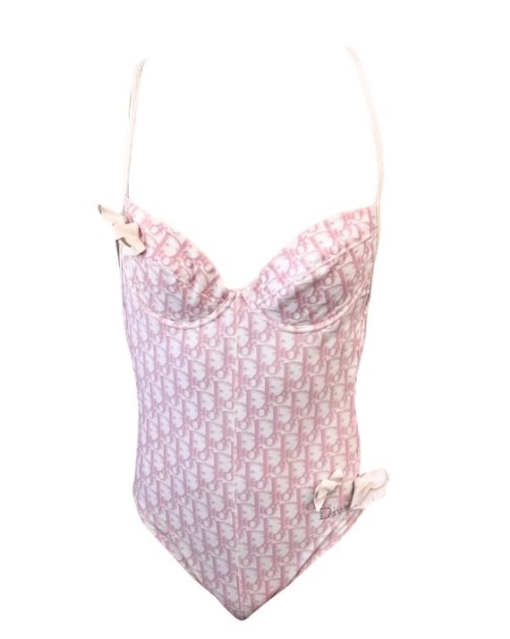 Dior logo bathing suit hotsell