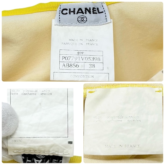 CHANEL Vintage 97P CC Mark Swimsuit Bodysuit #38 One-piece