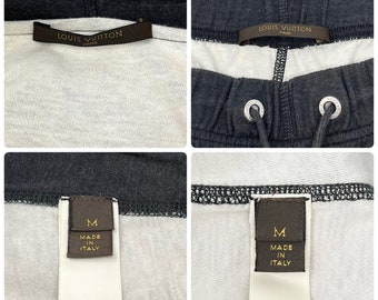 LOUIS VUITTON Vintage LV Logo Hoodie Jacket Pants Set #M Cotton