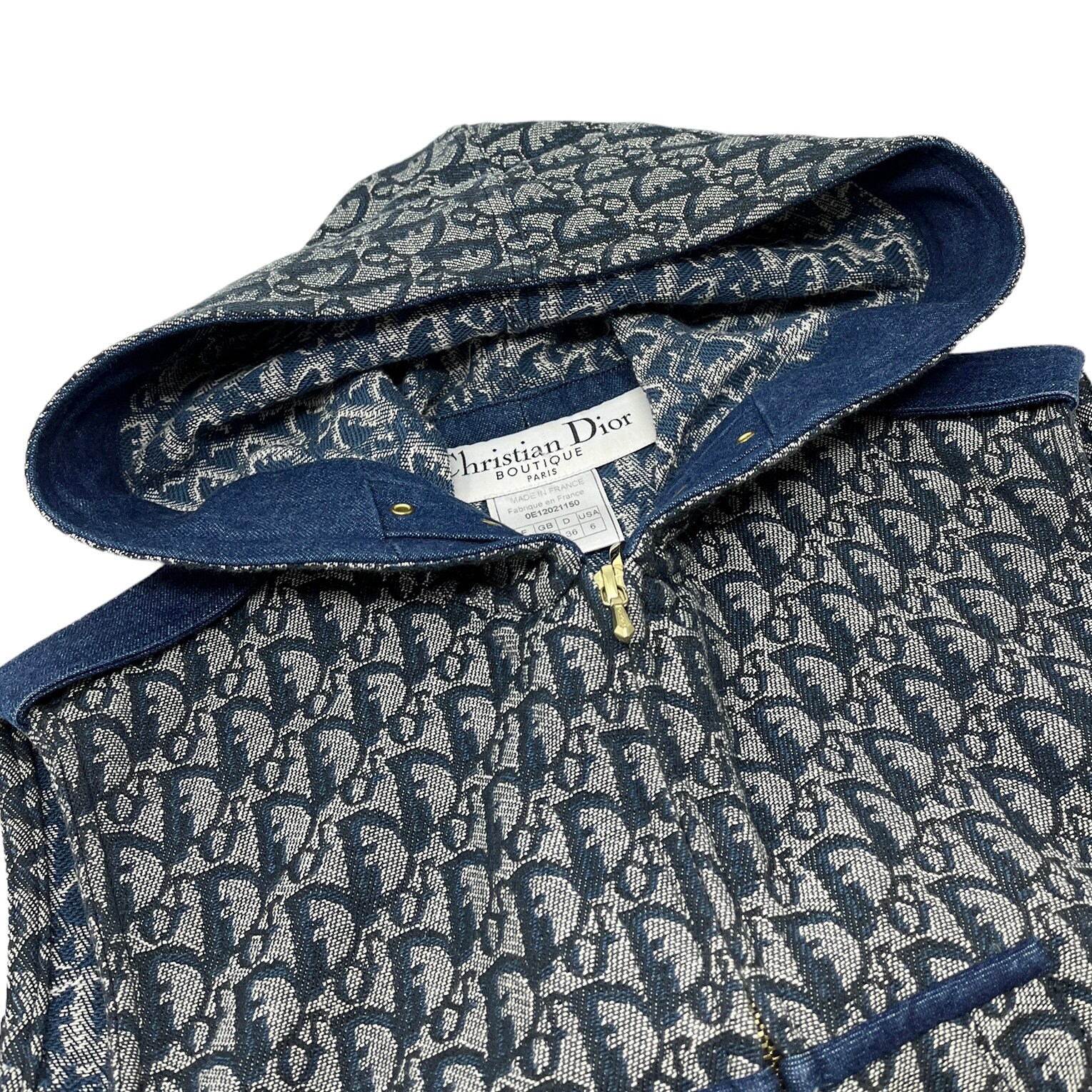 Christian Dior Vintage Trotter Monogram Hoodie Jacket 38 Vest - Etsy UK
