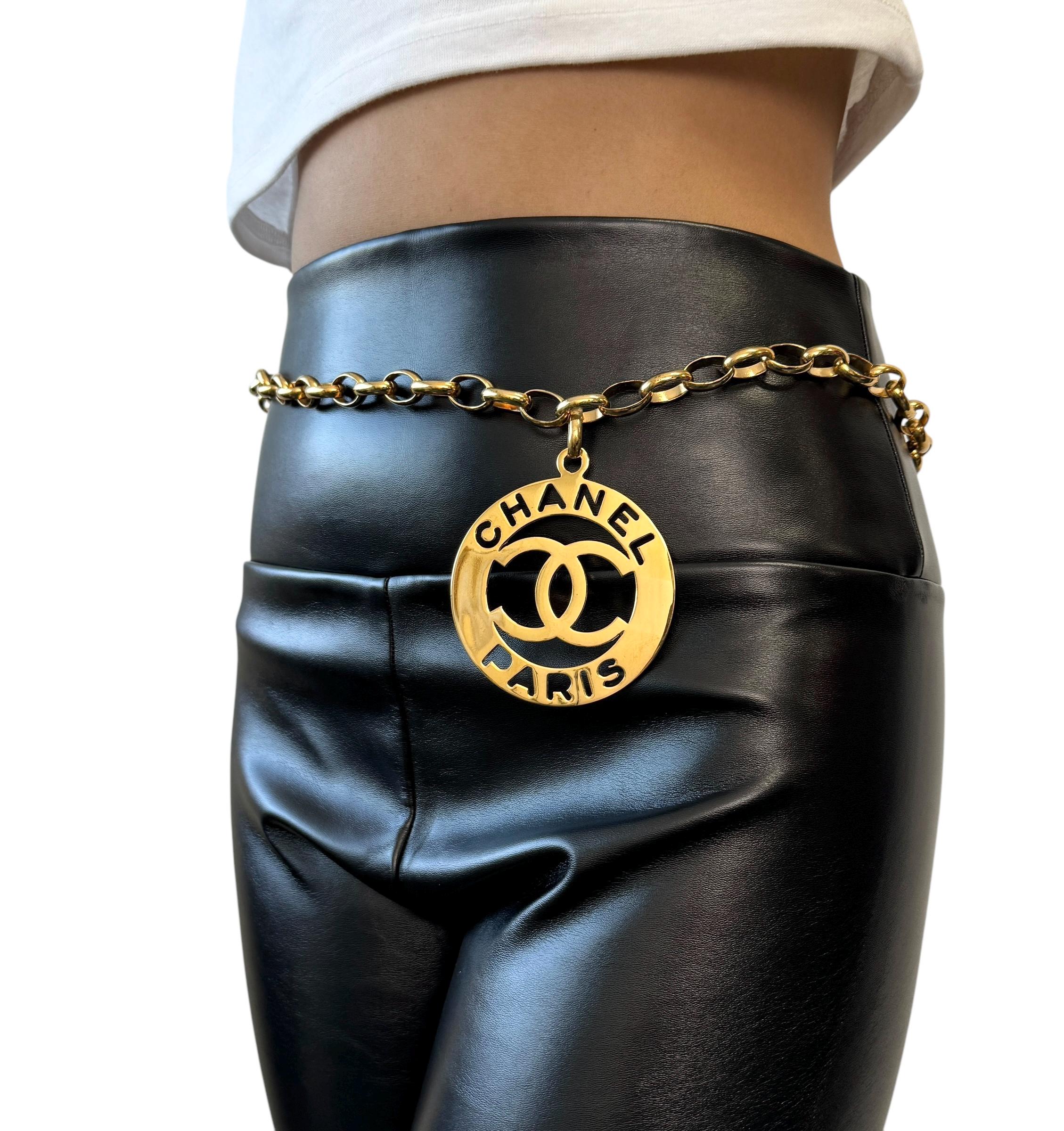 Coco Chanel Chanel Belt CHANEL Vintage Coco Mark Logo Chain Belt