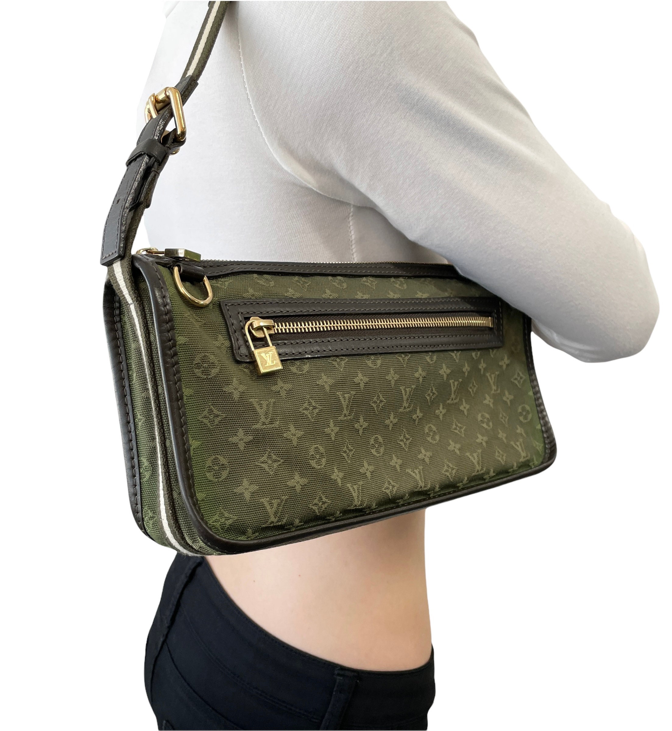 Louis Vuitton Vintage - Monogram Mini Lin Pochette Bag - Grey