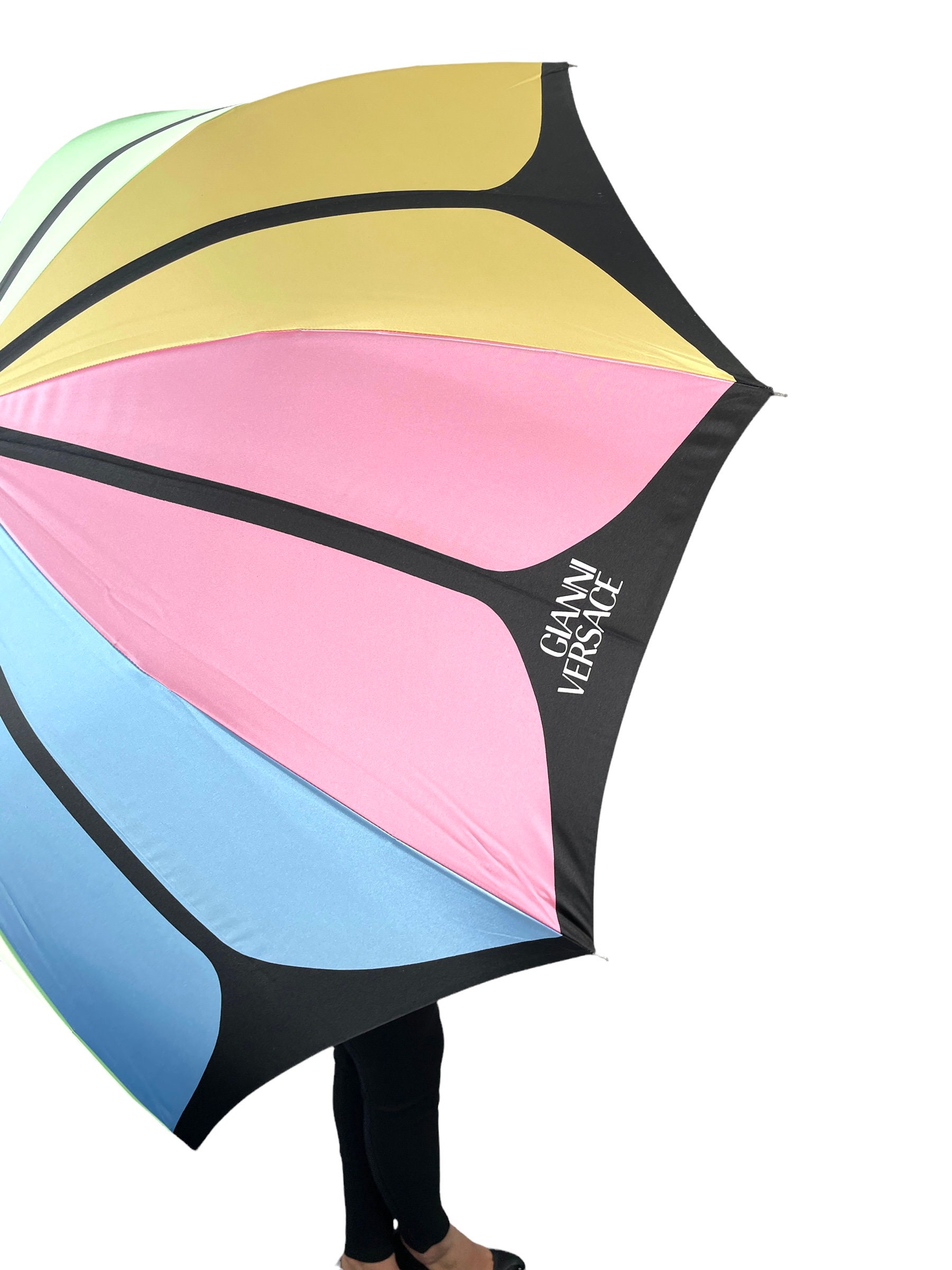 GIANNI VERSACE Logotipo Vintage Paraguas Accesorio - Etsy España