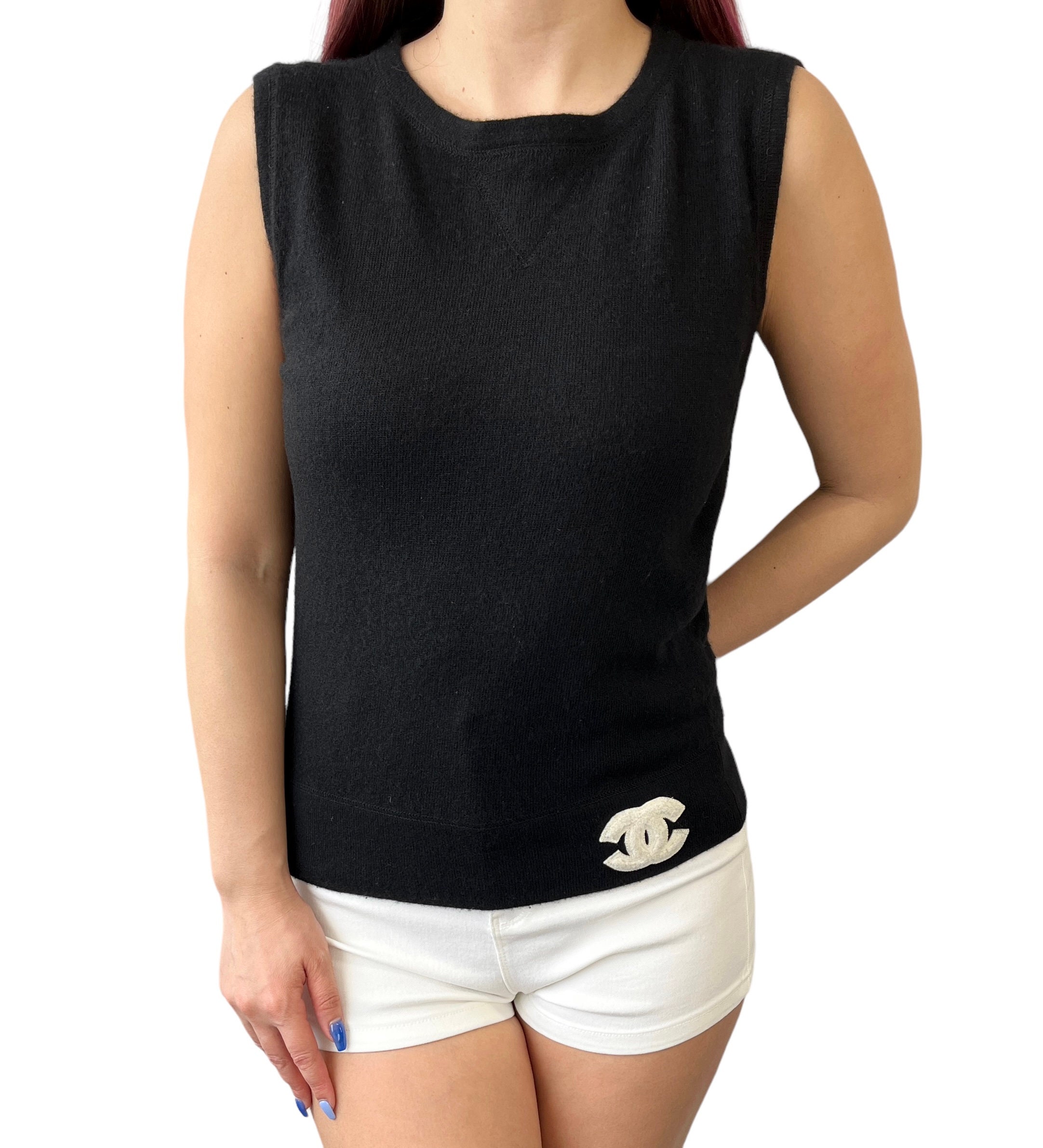 womens chanel logo top 38