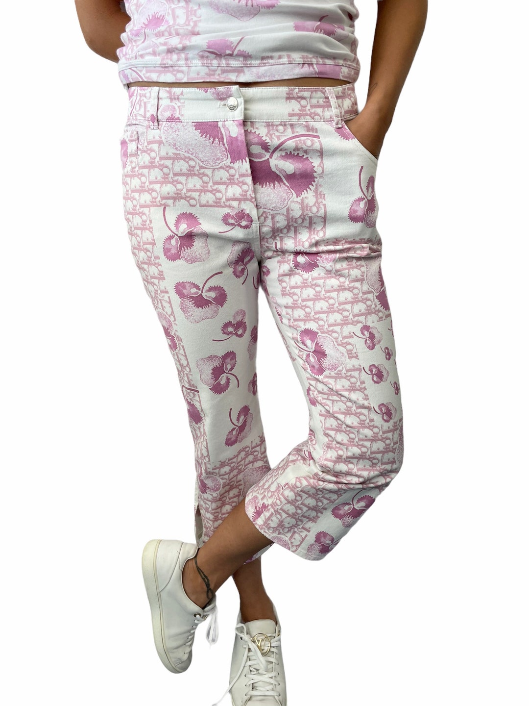 Christian Dior Vintage Trotter Monogram Logo Pants 40 Cotton - Etsy