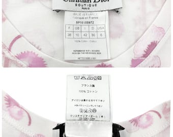 Christian Dior ピンク ロゴプリント カジュアルパンツ　38 Christian Dior Pink Trotter Logo Print Pants Rhinestone