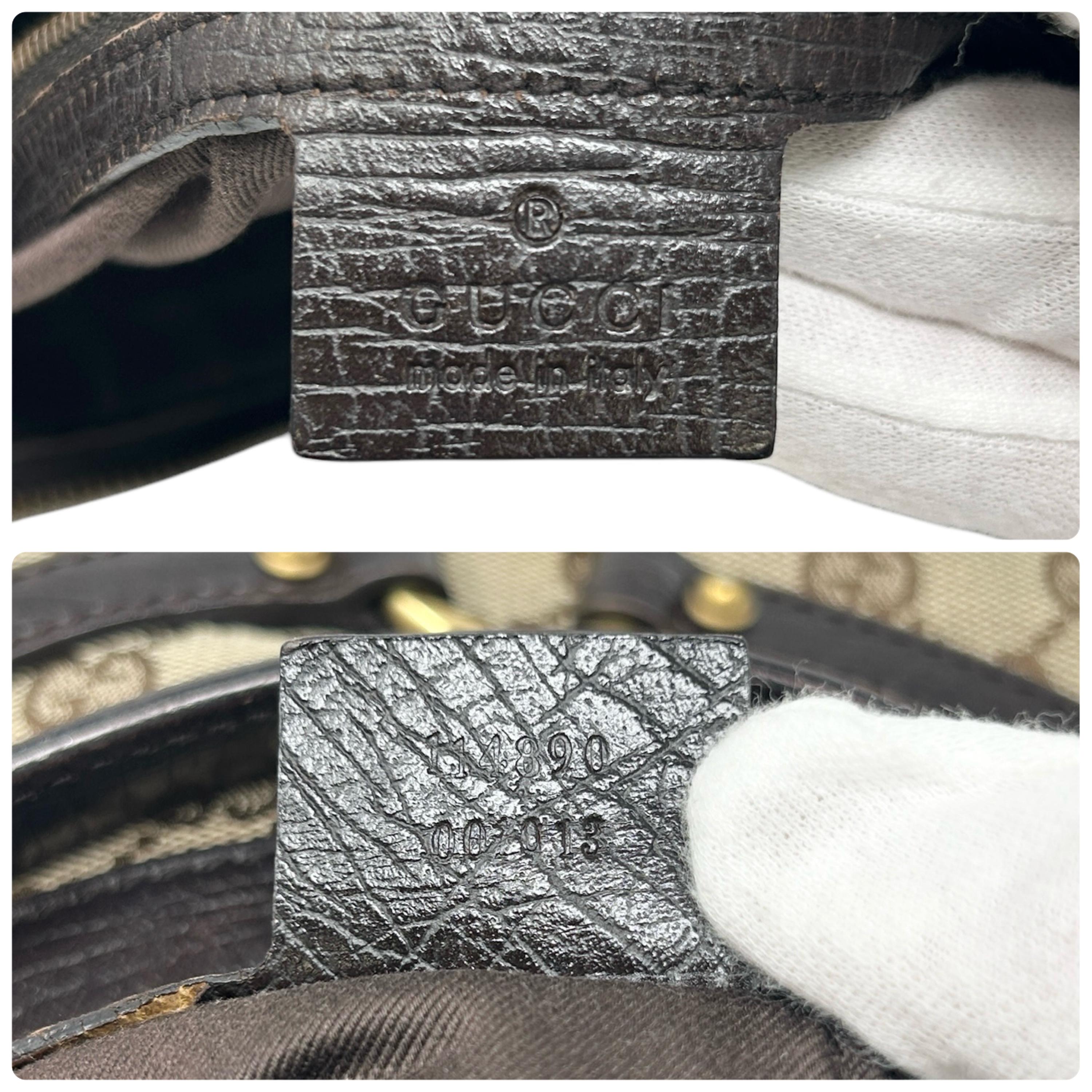 GUCCI Vintage GG Monogram Logo Shoulder Bag Horsebit Brown GUCCI Vintage GG Monogram Logo Shoulder Bag Horsebit Brown