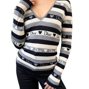 Christian Dior Vintage 2003 J'ADORE Logo T-shirt Top #38