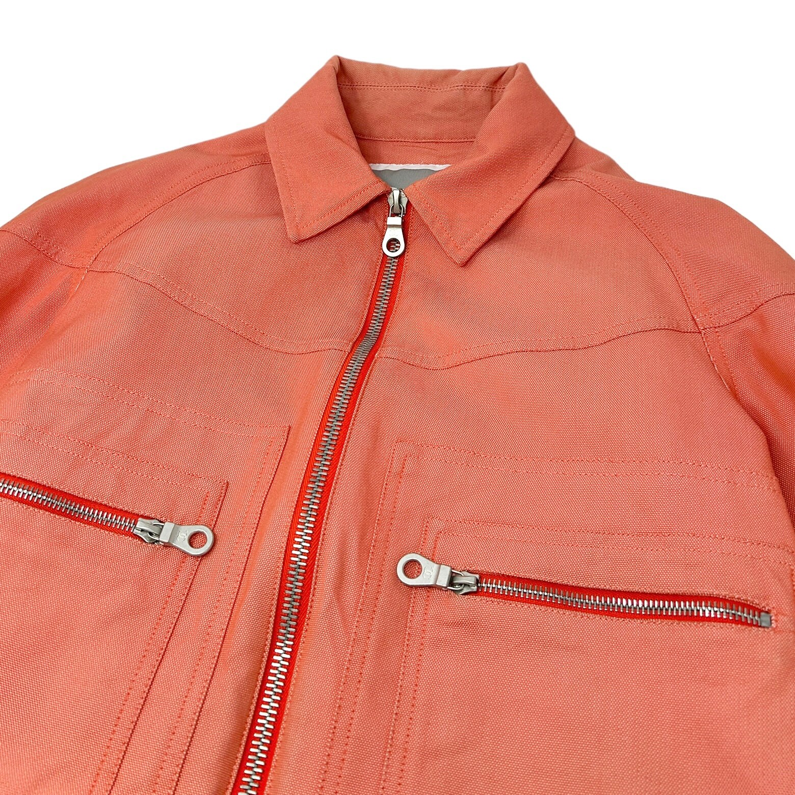 CHANEL Sport 02S Vintage Coco Mark Zipped Jacket 38 Orange CHANEL Sport 02S Vintage Coco Mark Zipped Jacket 38 Orange