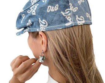 DOLCE&GABBANA Vintage Logo Stud Earrings Dangle Earring Silver RankAB