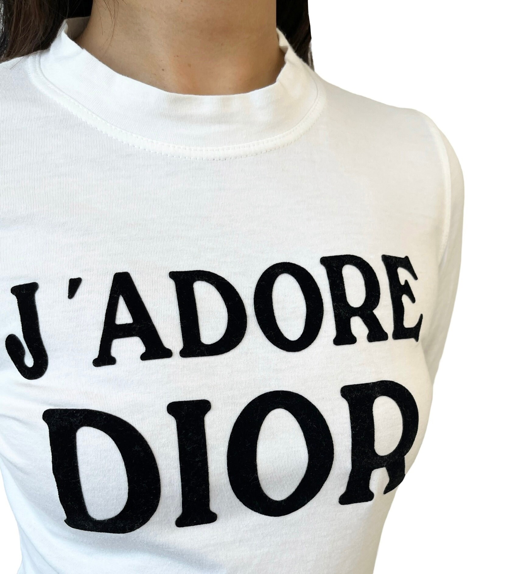 Christian Dior Vintage J'ADORE Logo Long Sleeve Top #38 T