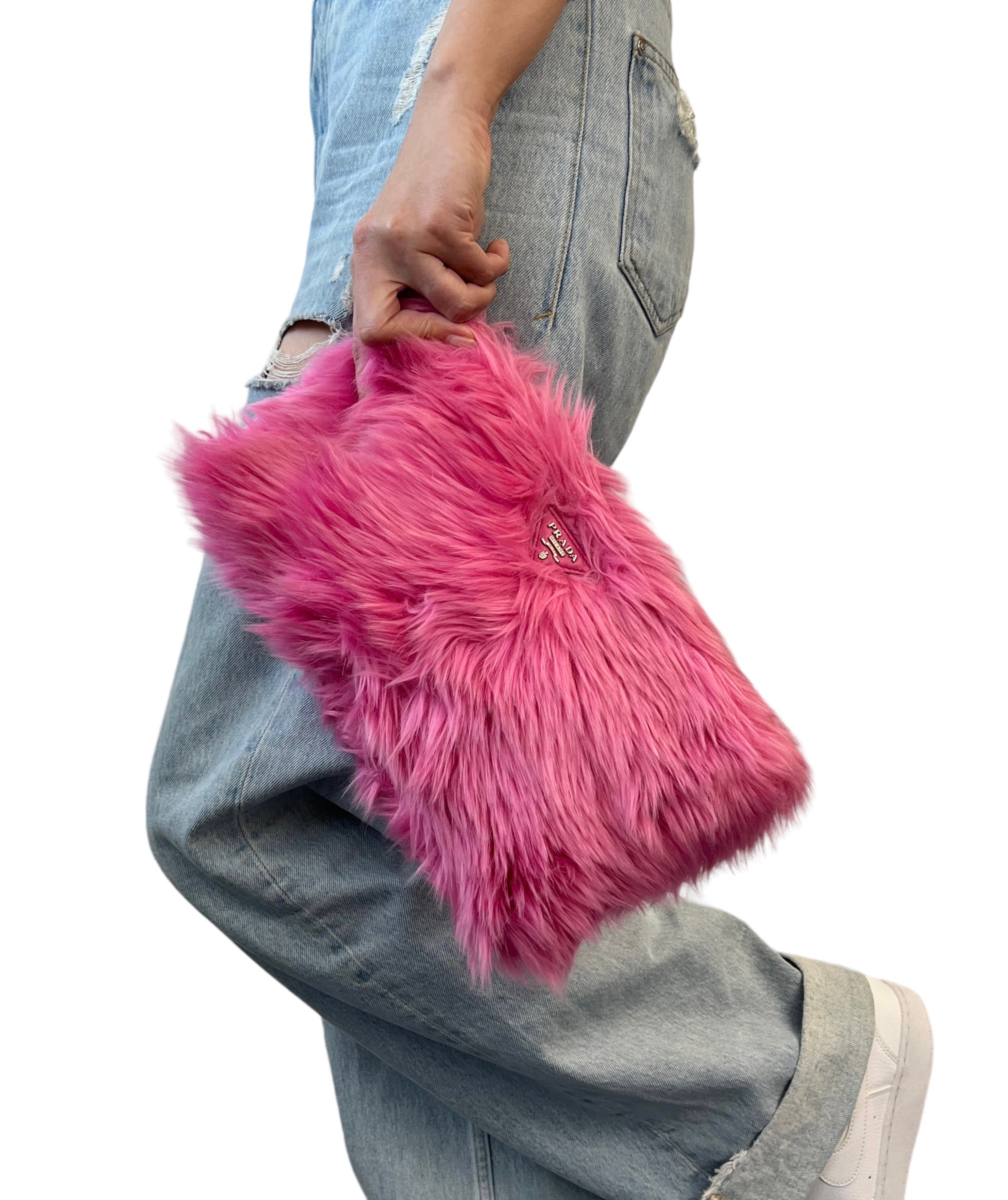 Evening bag PRADA pink sequined - VALOIS VINTAGE PARIS