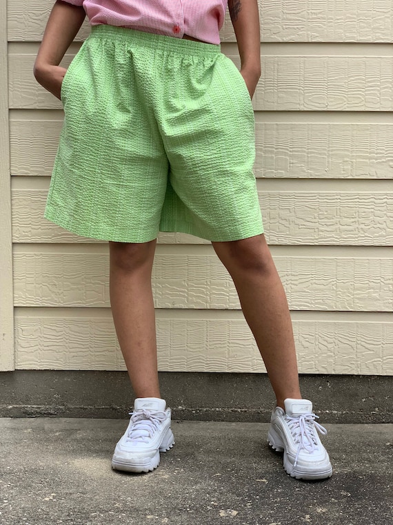Vintage Green Shorts - medium - women vintage - vi