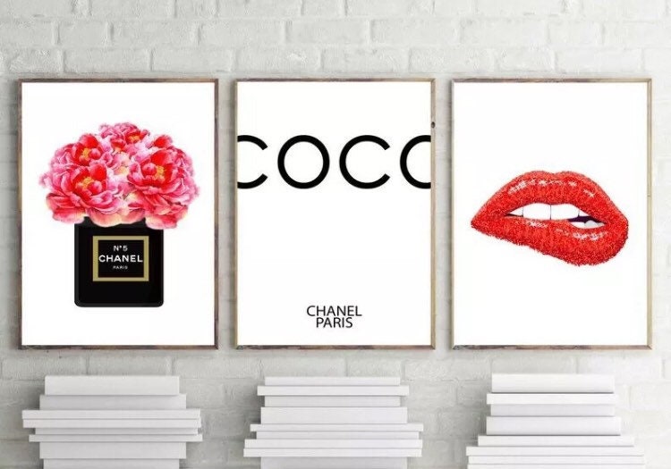 Set of 3 Coco Chanel Quote Prints