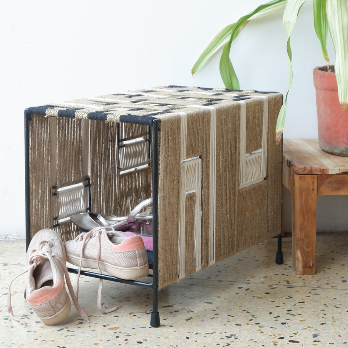 Beautiful Shoe Rack Very Unique Shoe Rack Rope Shoe Rack Designer Shoe ...
