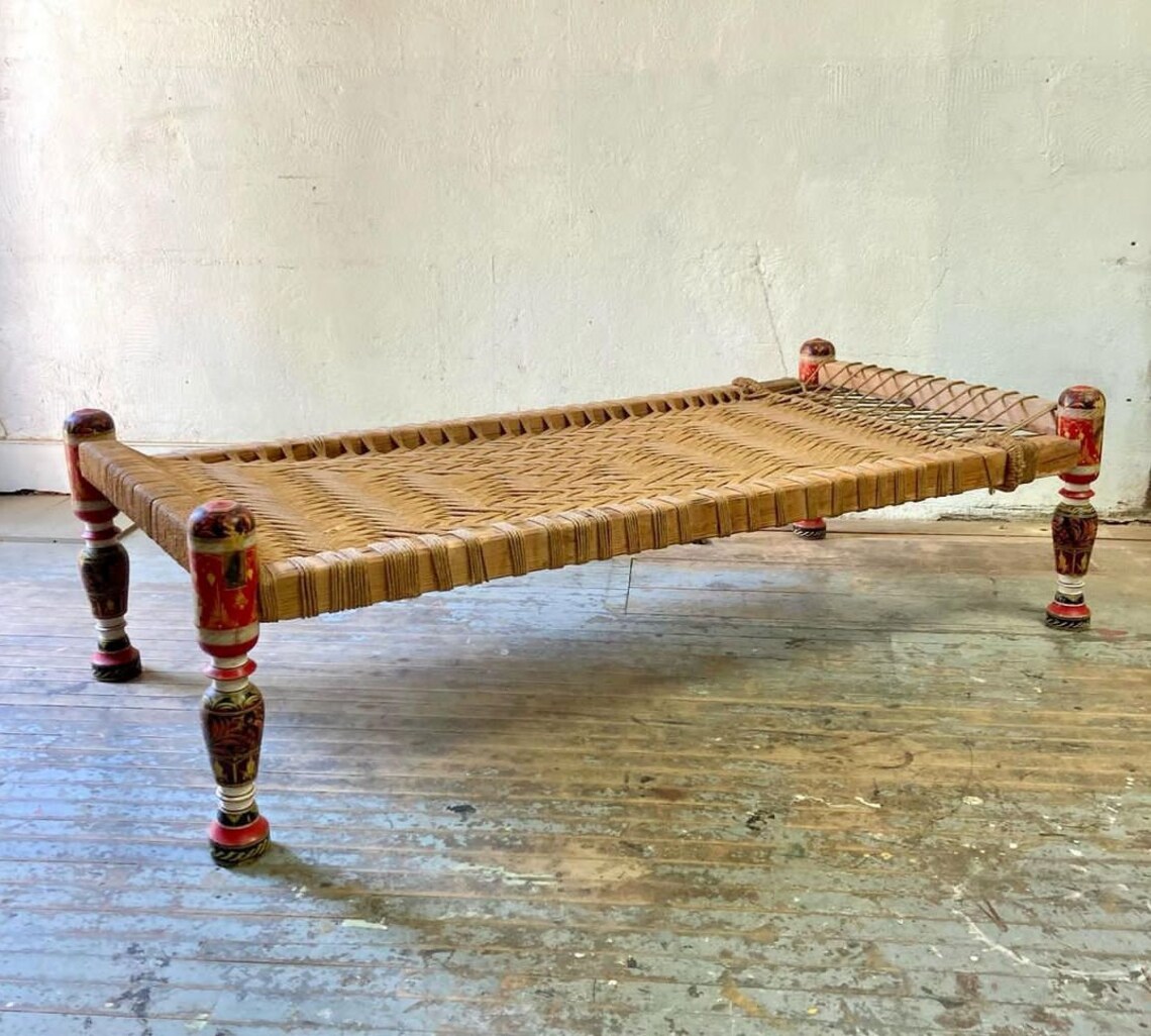 Traditional Indian Charpai Very Beautiful Decor Desi Bed Charpai Bed 