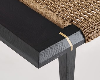 Cama moderna hecha a mano con arte tradicional indio, muebles estéticos