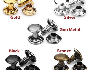 100Sets ( 200 Pieces) Single or Double Capped Rivets 7mm 9 mm 10mm