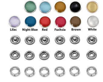 Bottoni automatici con perla bianca da 10,5/11 mm per camicie WJean, camicie western, borse, abbigliamento