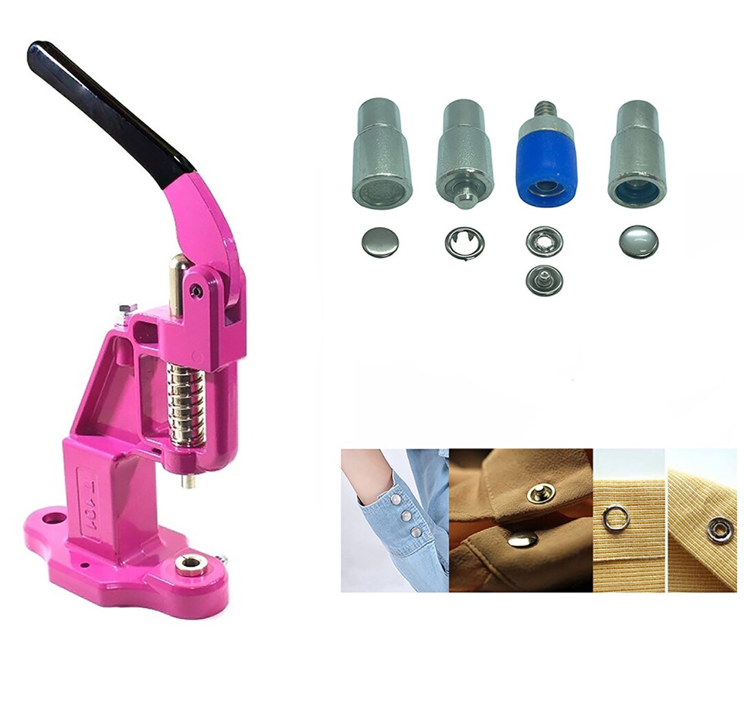 Snitch Button Press 600 Sets of 9.5 Mm Variety Prong Snaps Buttons Set With Manual Press ...