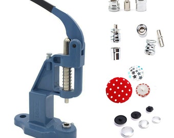 Hobby Trendy Button Maker Kit Punch Press Cloth Button Cover Making Machine Tool 3 Sizes Button Dies with 3 options and 300 Buttons