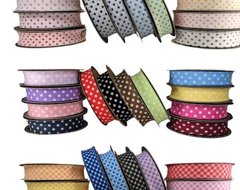 Patterned Plaid Polka dot  Bias Binding Tape (Single Fold) 20mm-13/16inch (10meters-10.93yds) DIY Garment Accessories 33 colors