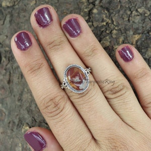 Noreena Jasper Ring, 925 Silver Ring, Girls Ring, Statement Ring, Healing Gemstone Ring, Jasper Ring, SIlver Gift Ring, Gift For Her