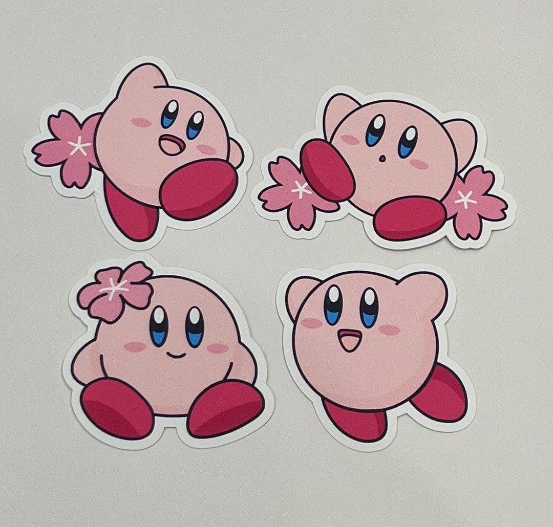 Kirby Stickers Sakura Etsy