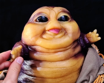 Baby Jabba - FX grade platinum silicone sculpture
