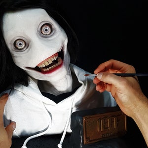 Jeff the Killer LoreCraft premium platinum silicone bust Creepypasta special image 10