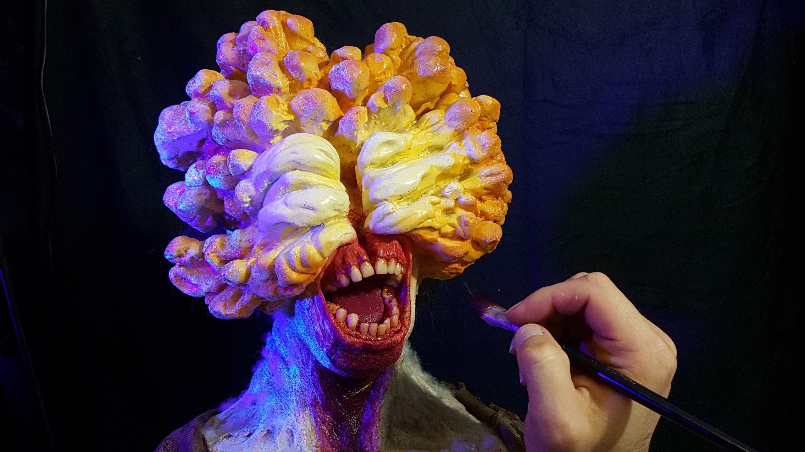 Cosplay The Last of US Clickers Spore Fungus Kids Mask Jumpsuit Halloween  Suits