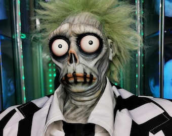 Beetlejuice Bob - busto de silicona platino de tamaño natural