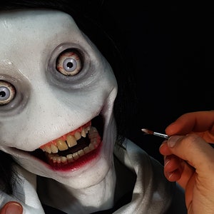 Jeff the Killer LoreCraft premium platinum silicone bust Creepypasta special image 1