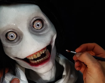 Jeff the Killer - LoreCraft premium platinum silicone bust - Creepypasta special