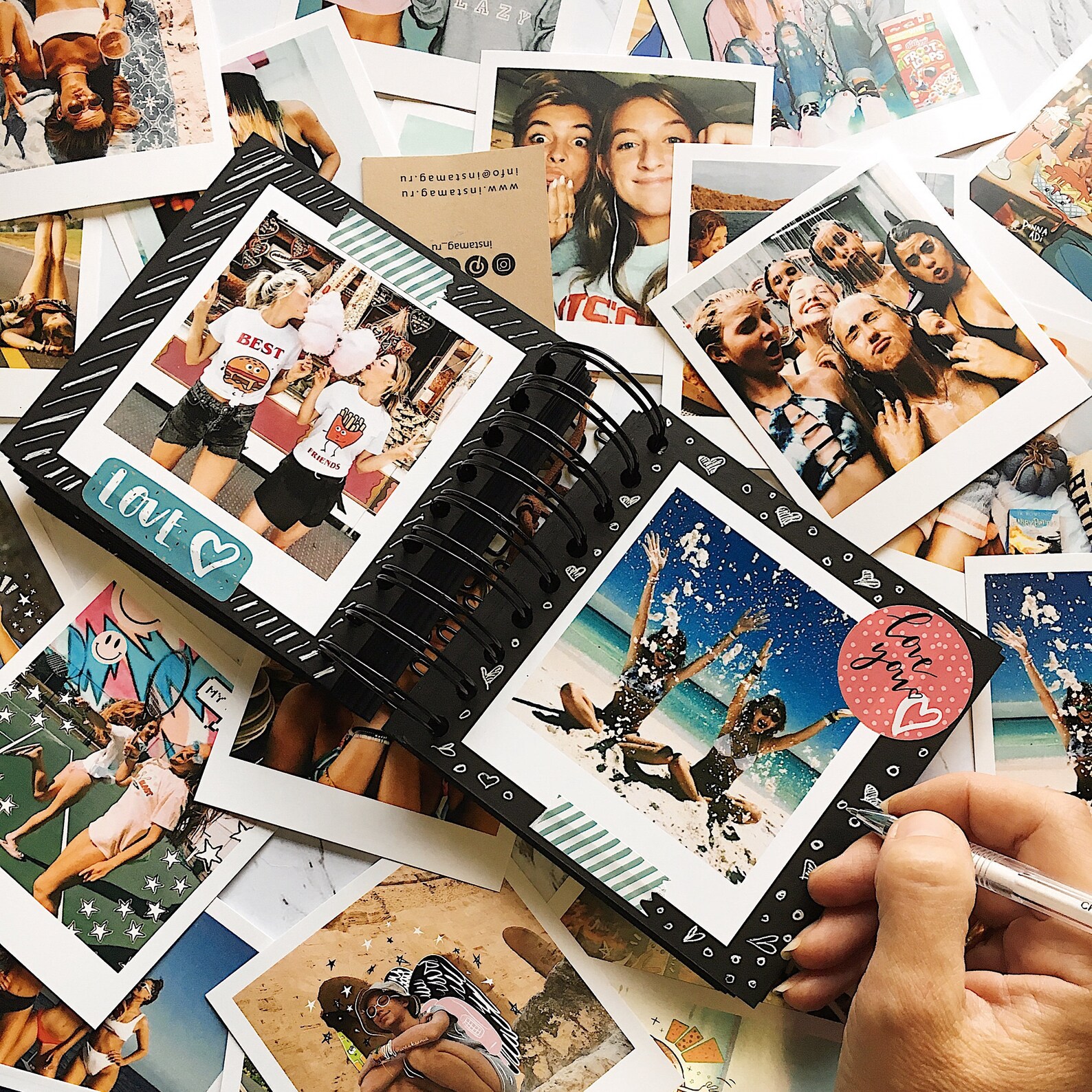 Mini álbum de fotos Polaroid para amigos álbum de fotos de Etsy