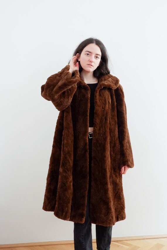 Brown 70s Fur Coat