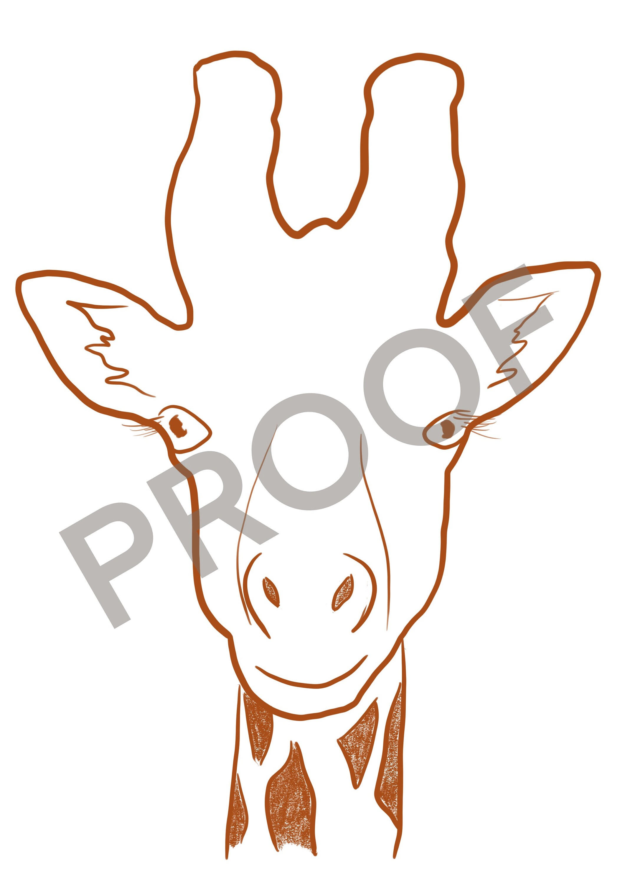 Downloadable & Printable Giraffe Wall Art A4 Etsy