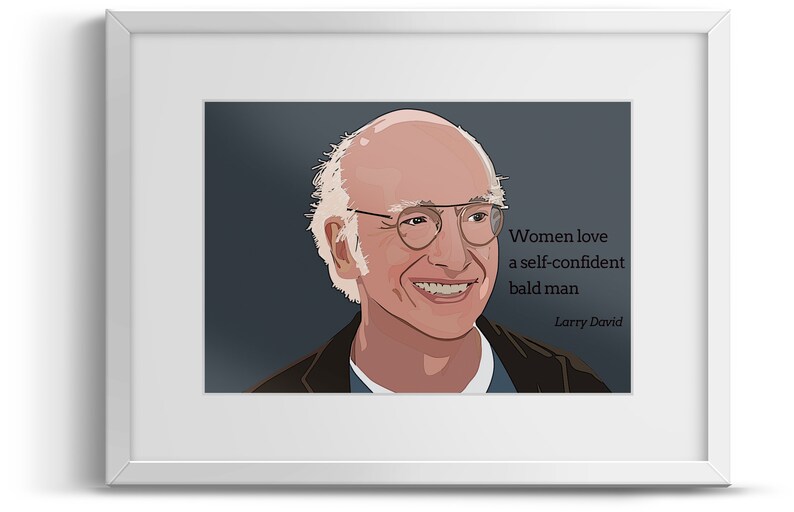 ON SALE Larry David Curb your Enthusiasm art print Etsy