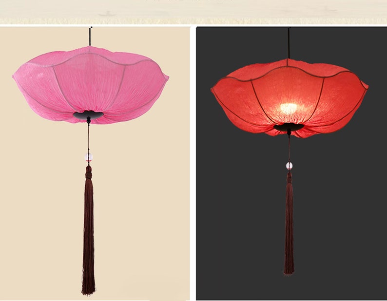 Lanternes peintes à la main, lanternes de peinture classiques, lanternes de peinture à l'encre, lanternes chinoises Rose