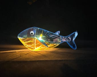 Handmade Fish Lantern | Cellophane Fish Light | Festival Celebration Decor | Kids Gift