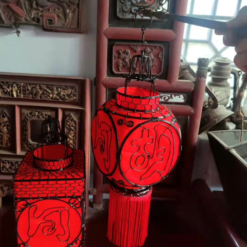 Handcrafted Chinese Palace Lantern, Qing Dynasty Style, Custom Wrought ...
