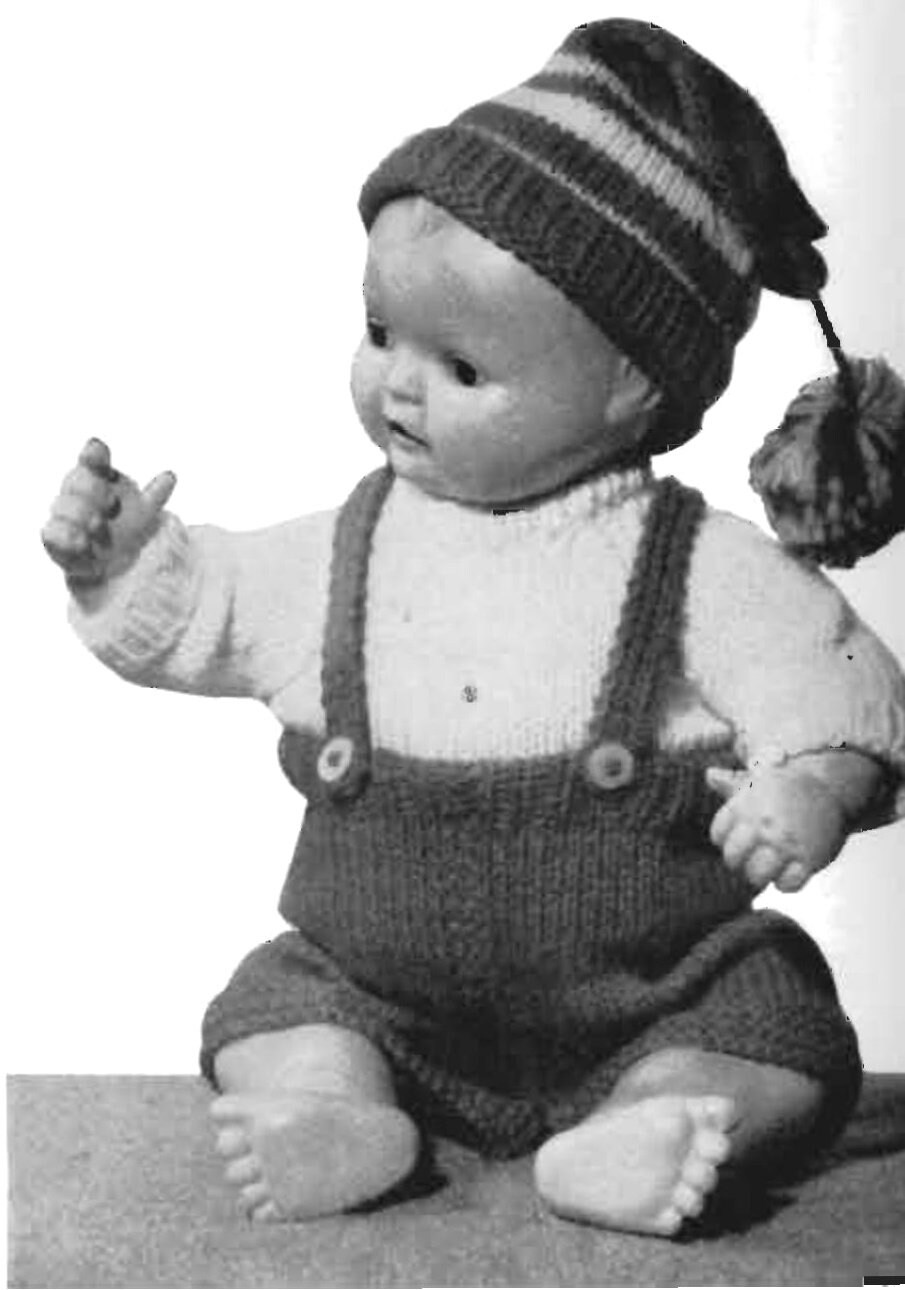 PDF Download Vintage Doll Clothes Knitting Pattern Penelope 33 Etsy UK