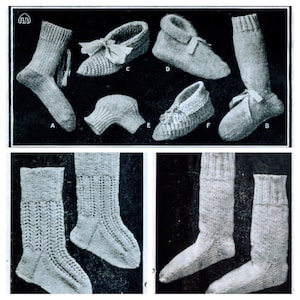 1920s old knitting and crochet patterns Vintage BestWay Supplements & recipe book gardening fashion stories babies children housekeeping