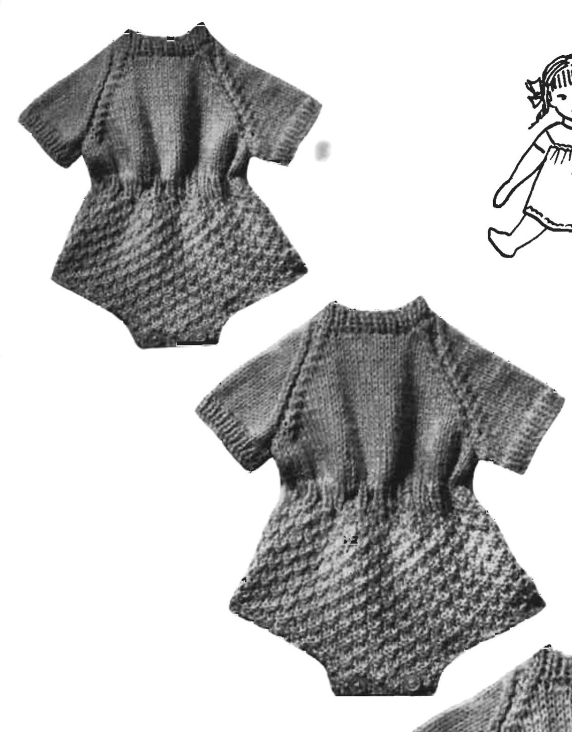 PDF Download Vintage Doll Clothes Knitting Pattern Penelope 33 Etsy UK