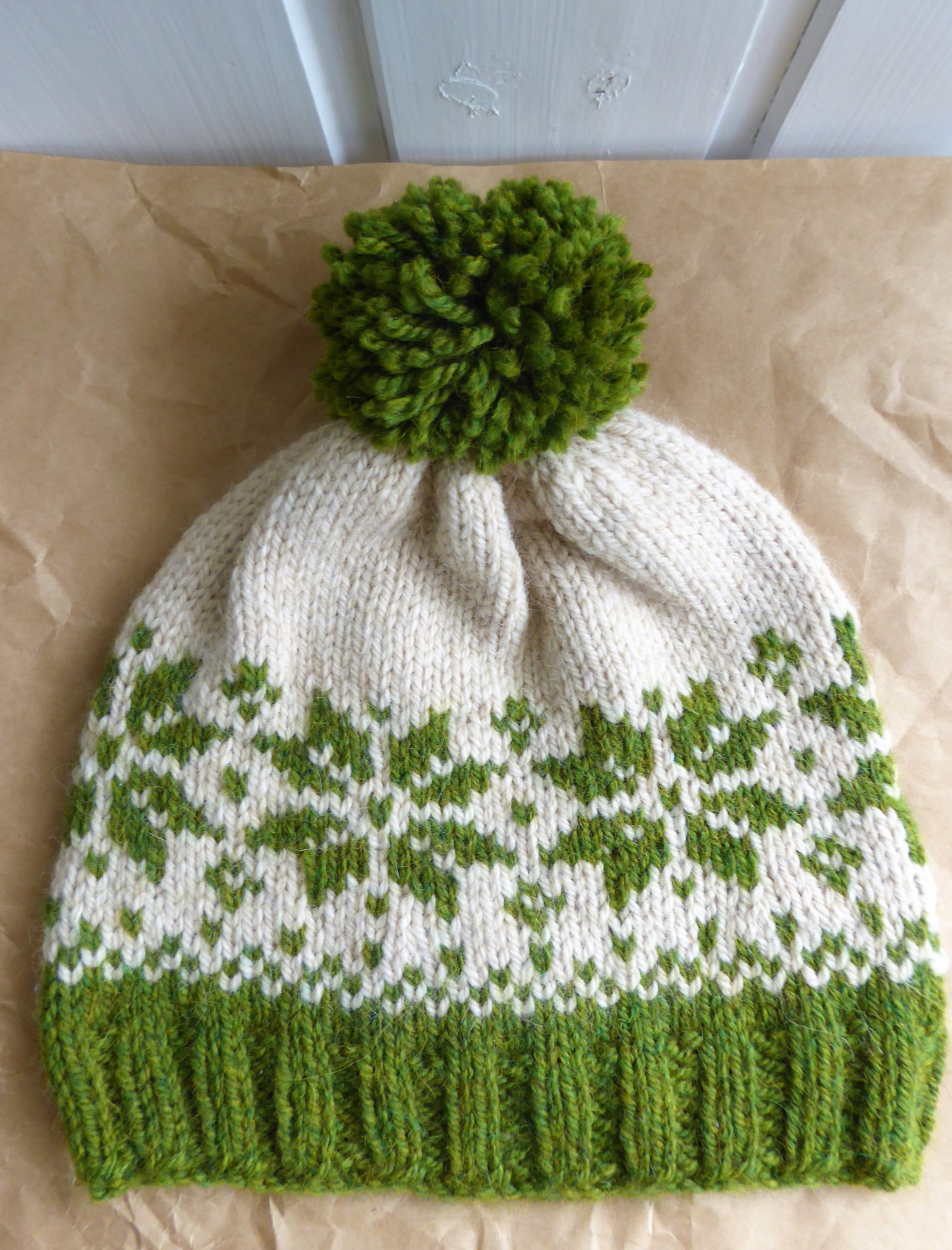 Traditional Norwegian Knitted Hat. Hand knitted Hat in Wool Etsy